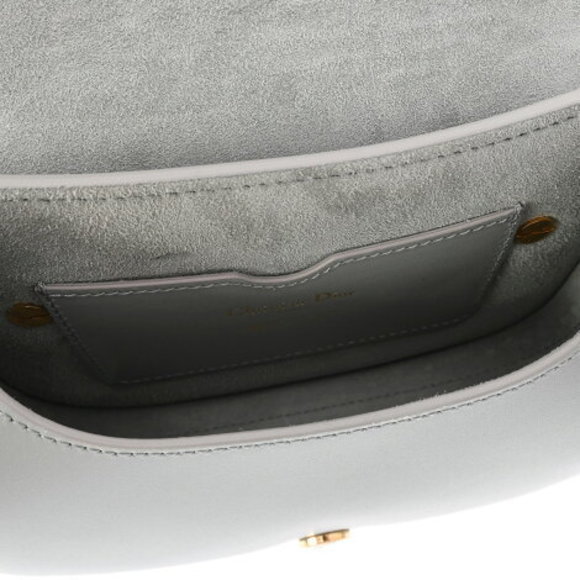 CHRISTIAN DIOR Bobby Small Bag Grey Calf Shoulder - Picture 11 of 12